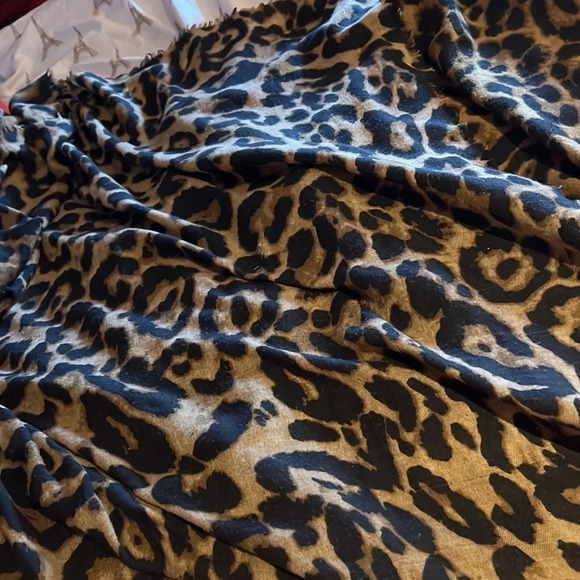 Aldo Leopard print cotton  oversized scarf - Picture 3 of 12